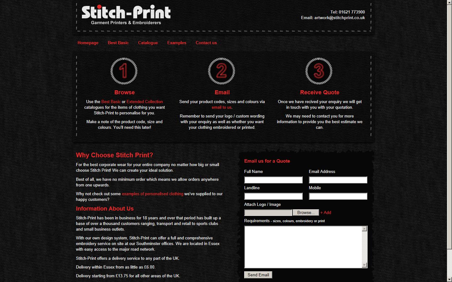 StitchPrint Website
