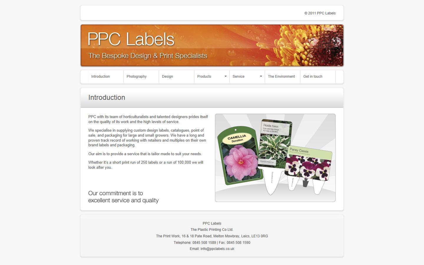 PPC Labels Website