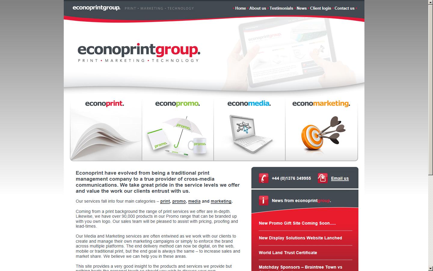 Econoprint (UK) Limited Website