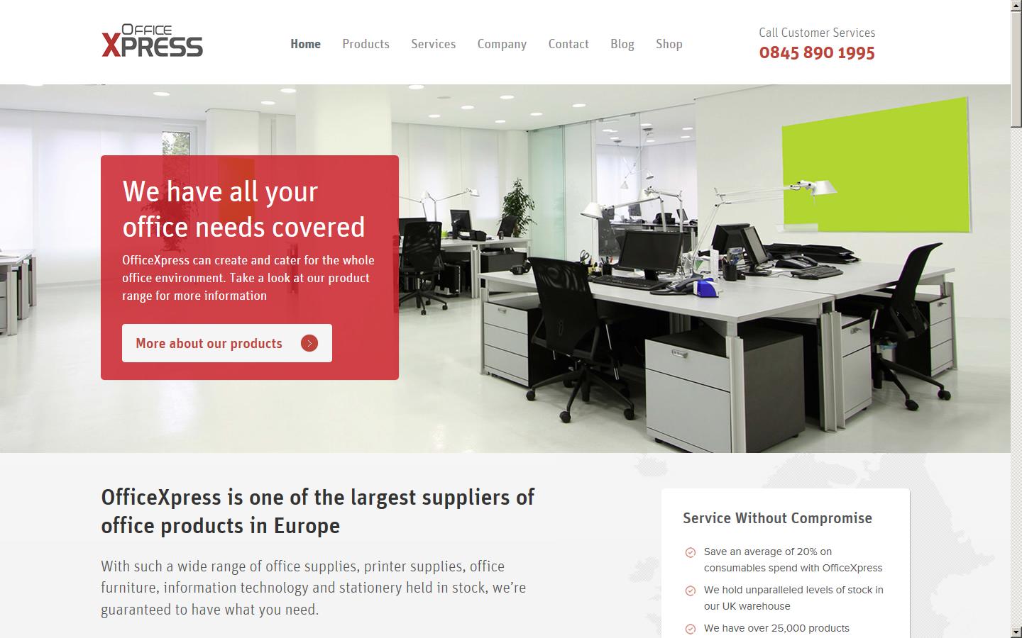 OfficeXpress Europe Ltd Website