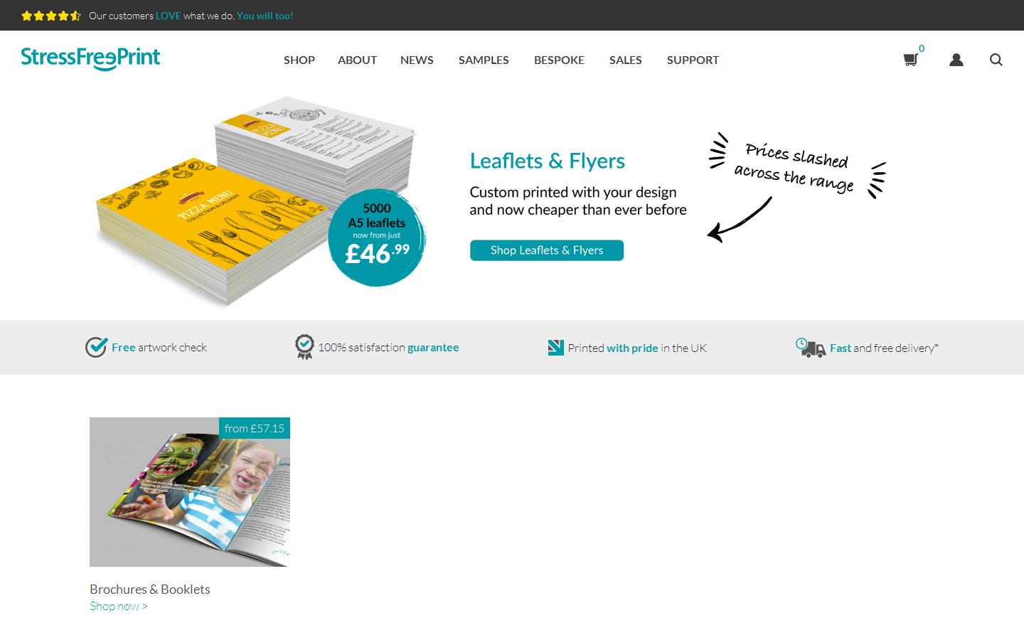 StressFreePrint Website