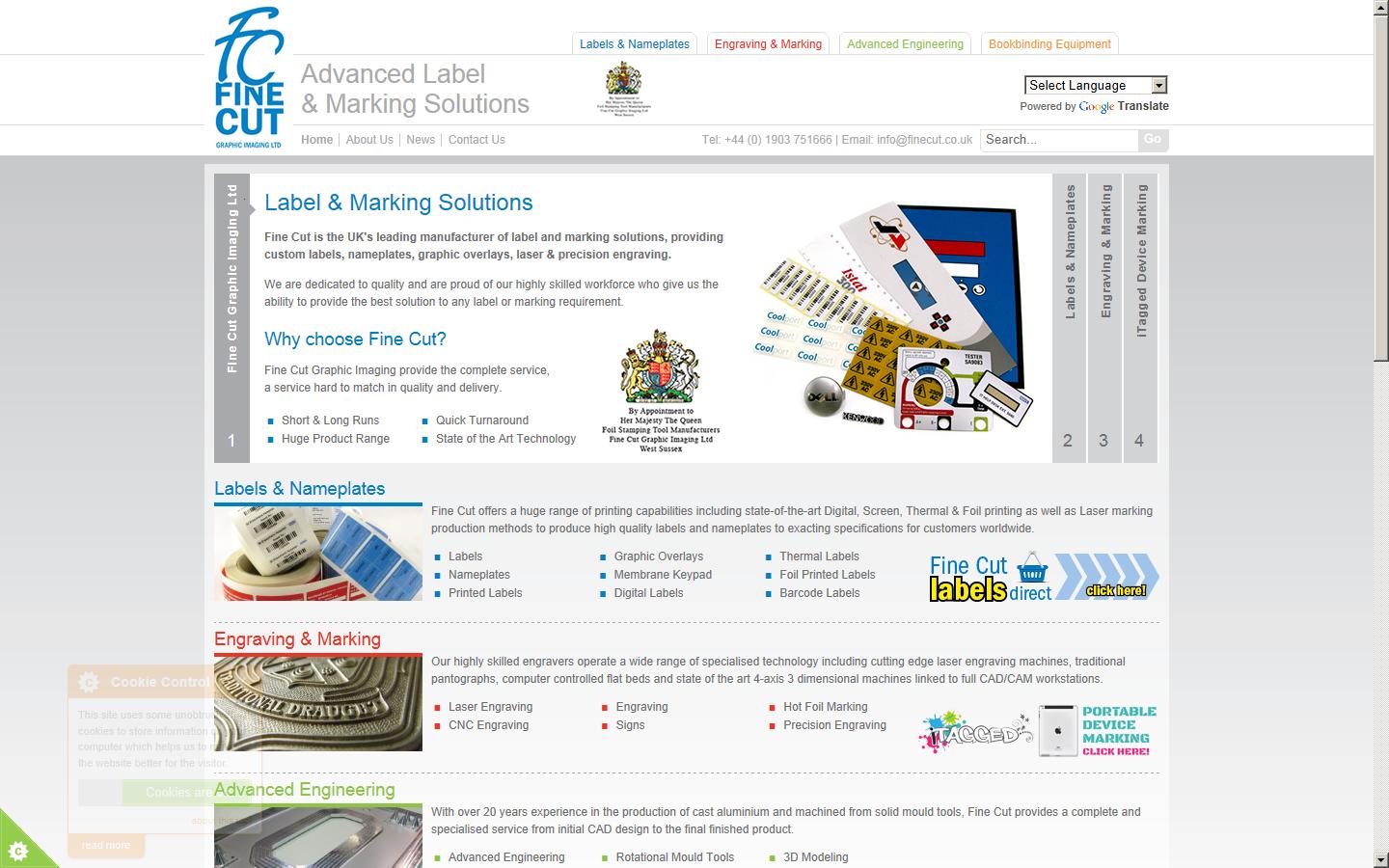 Fine Cut Ltd Website