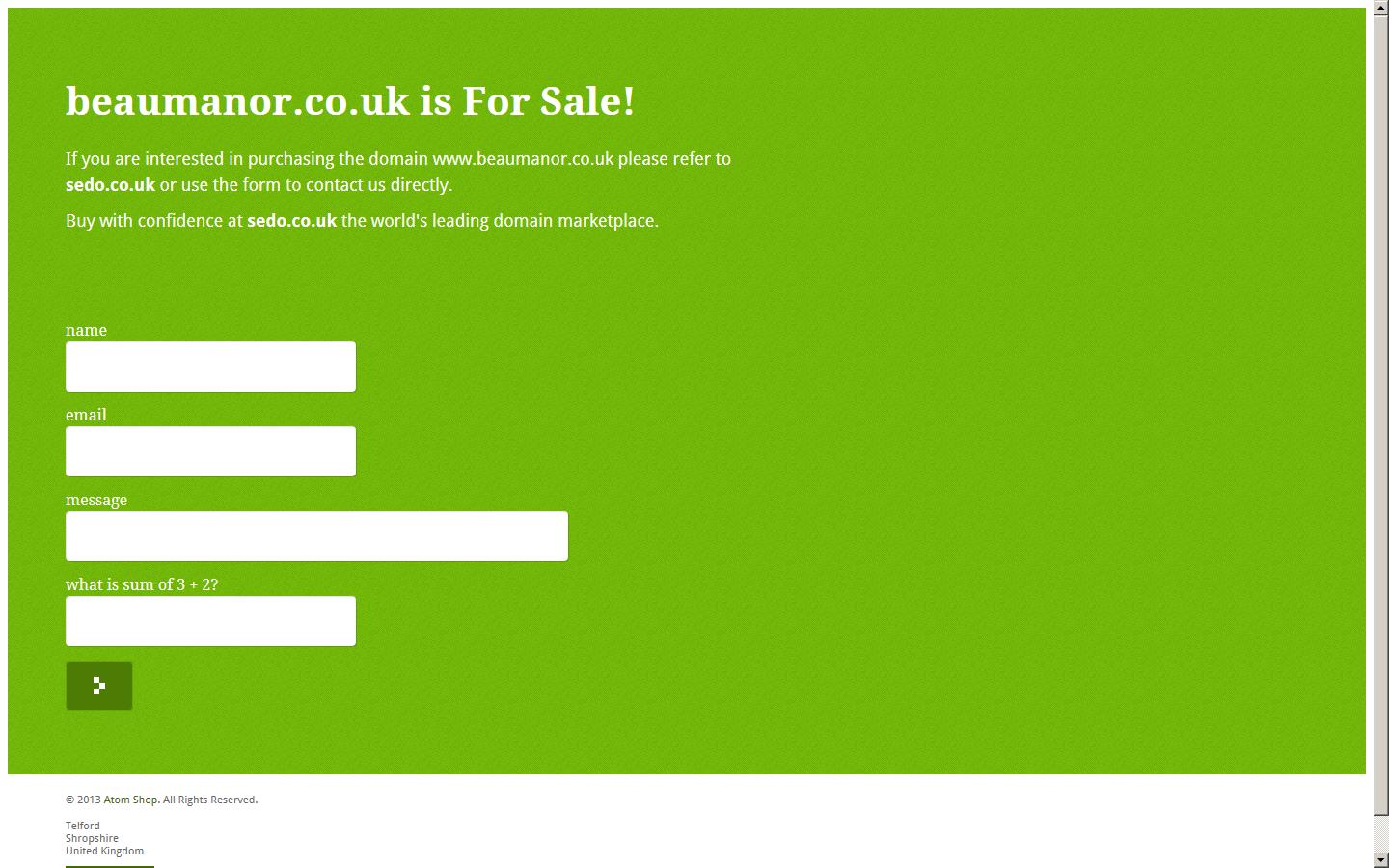 Beaumanor Press Ltd Website