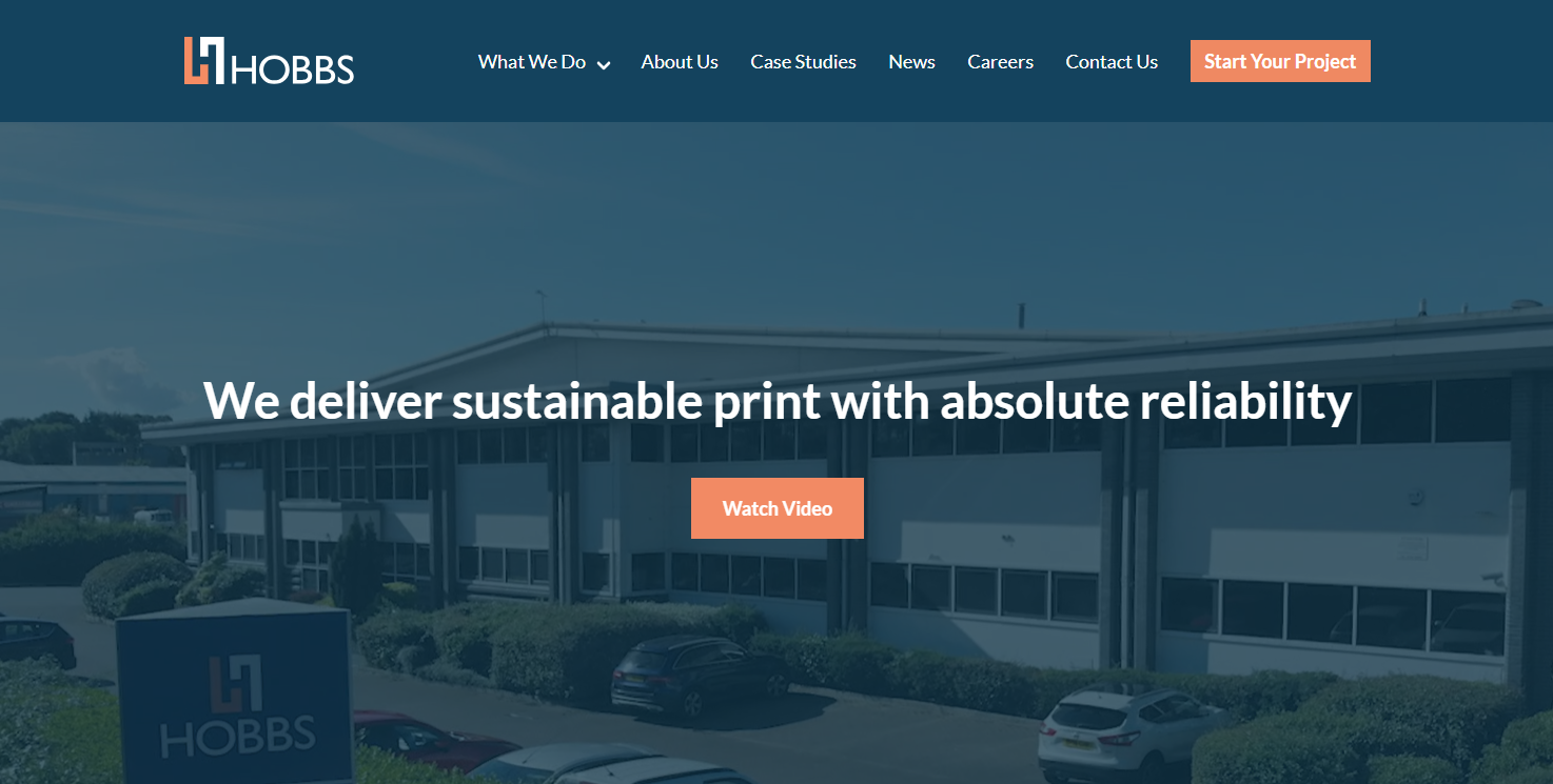 Hobbs The Printers Ltd Website