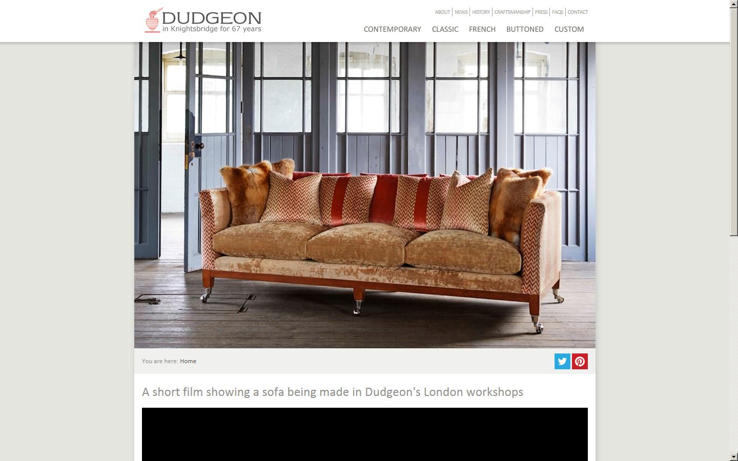 Dudgeon Sofas Website