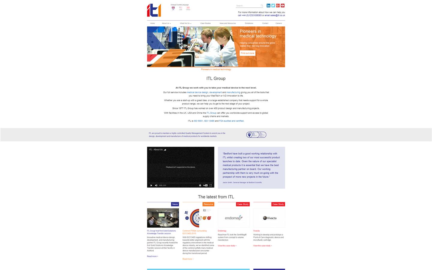Integrated Technologies Ltd Website