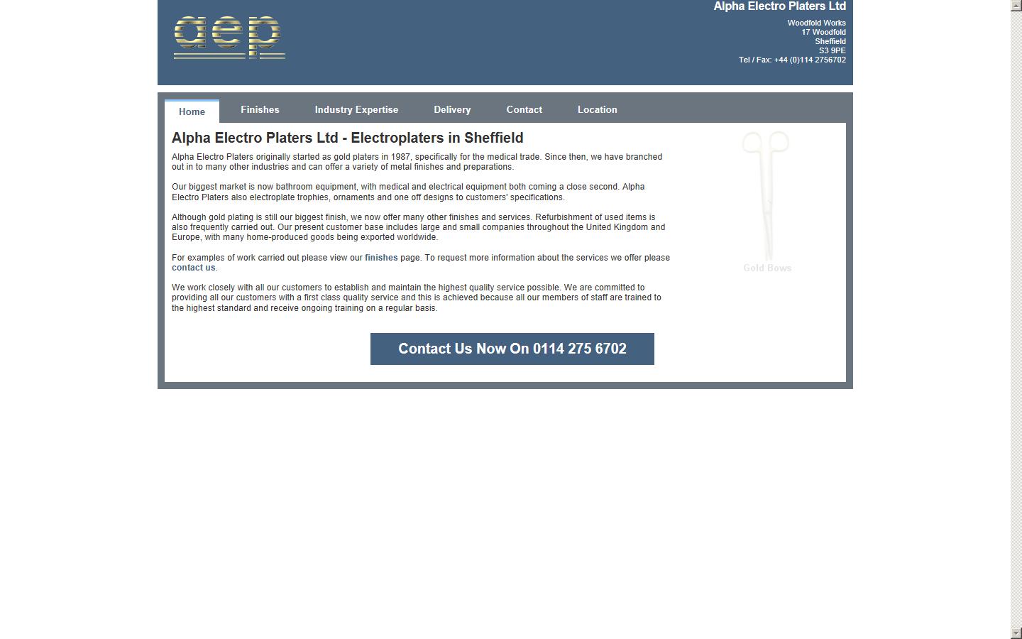 Alpha Electro Platers Ltd Website