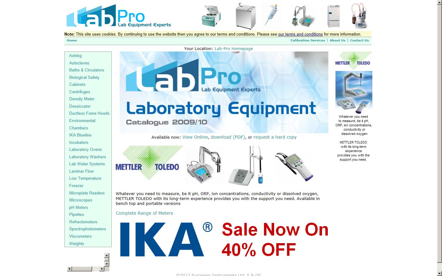 Lab Pro Website