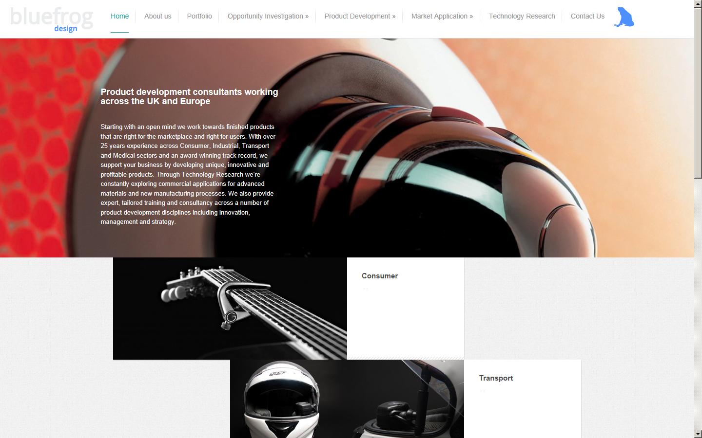 Bluefrog Design Website