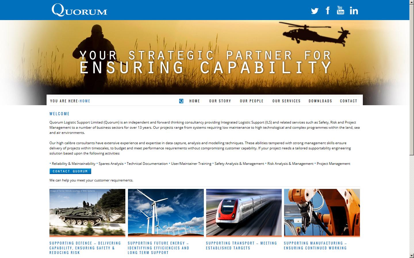 Quorum Logistic Support Ltd Website