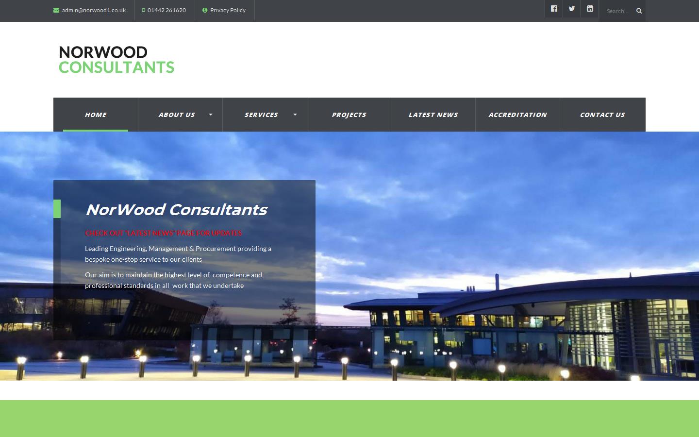 Norwood Consultants Ltd Website