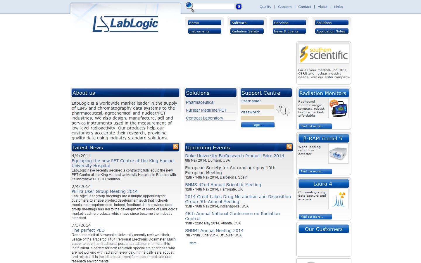 LabLogic Systems Ltd Website