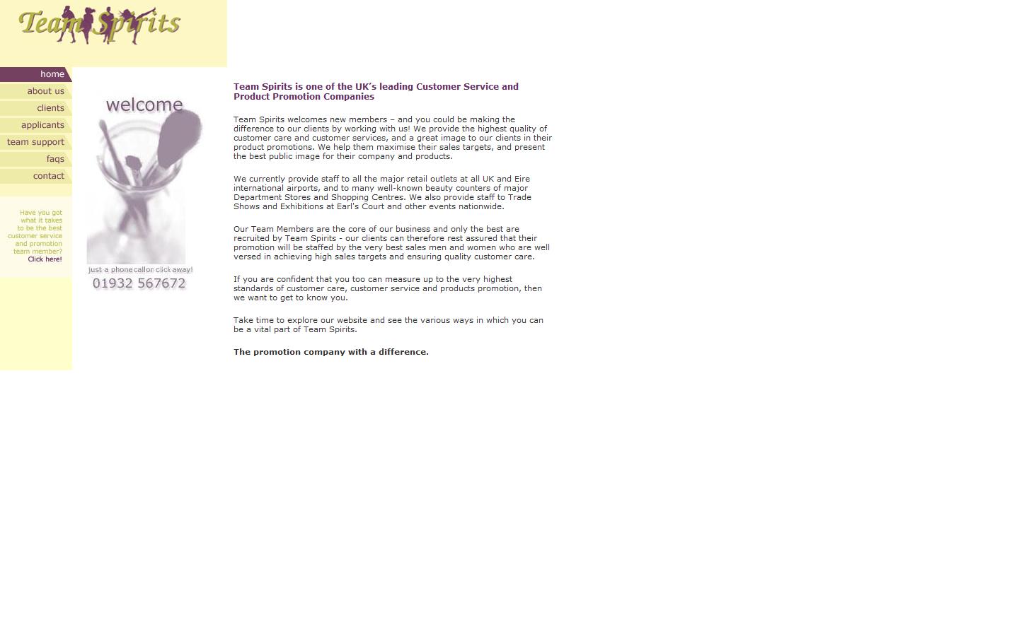 Team Spirits Ltd Website