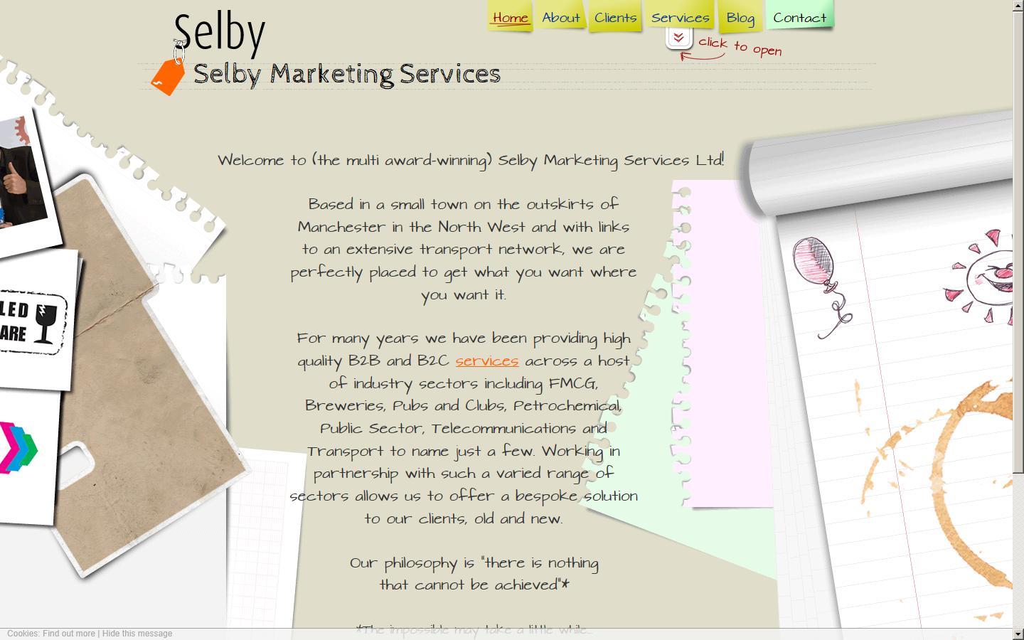 Selby Marketing Services Website