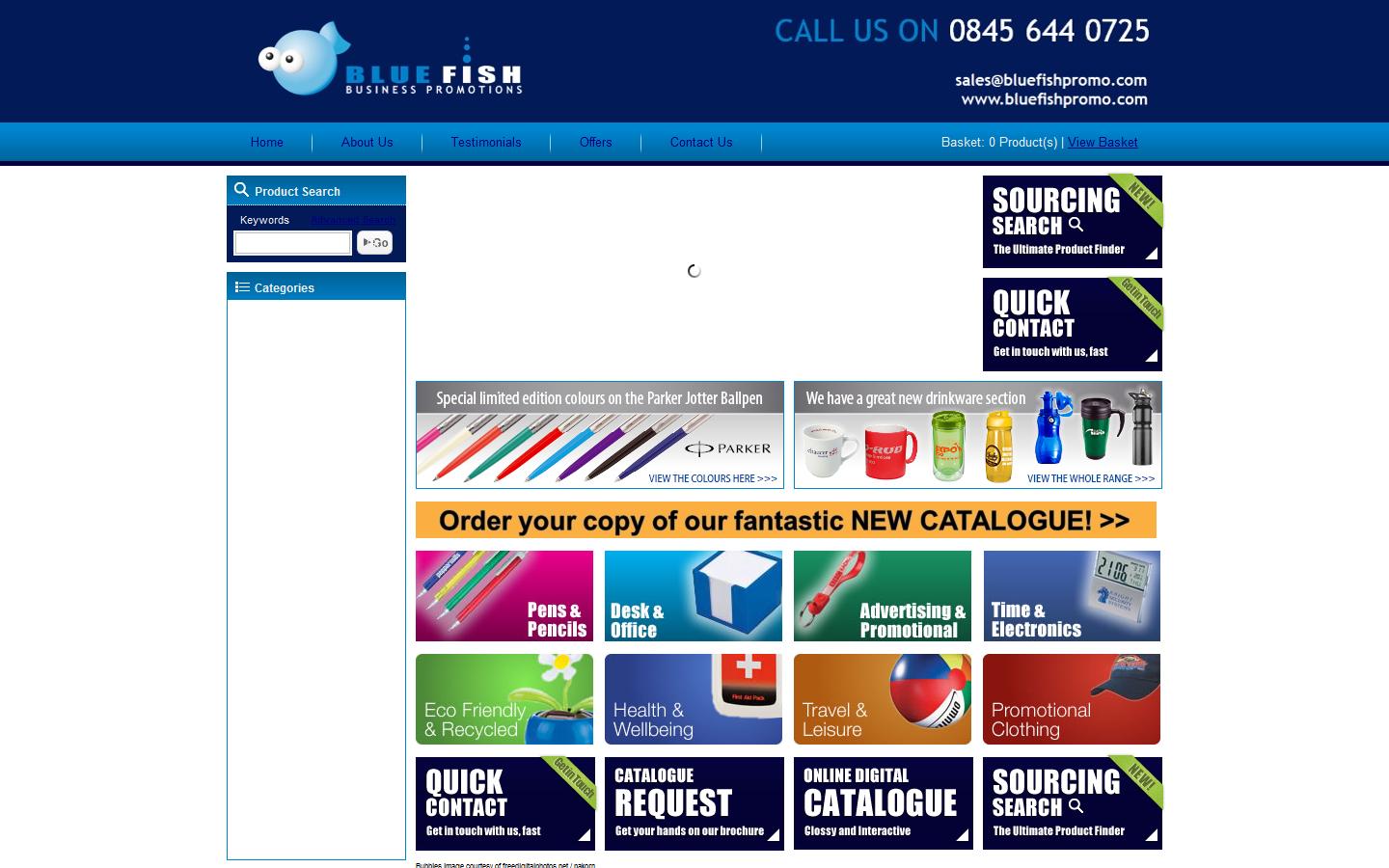 Blue Fish Business Promotions Ltd Website