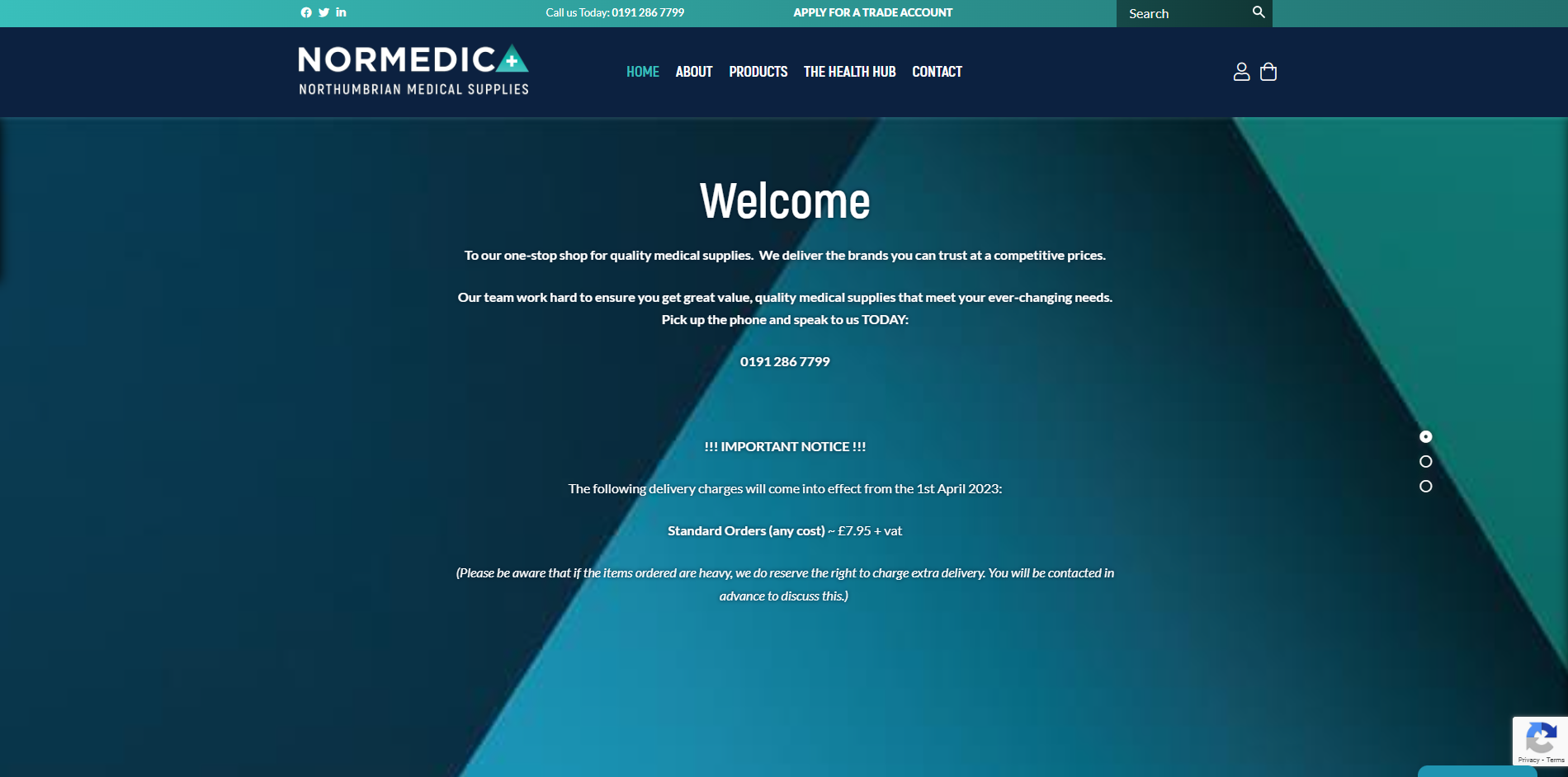 Northumbrian Medical Supplies Website