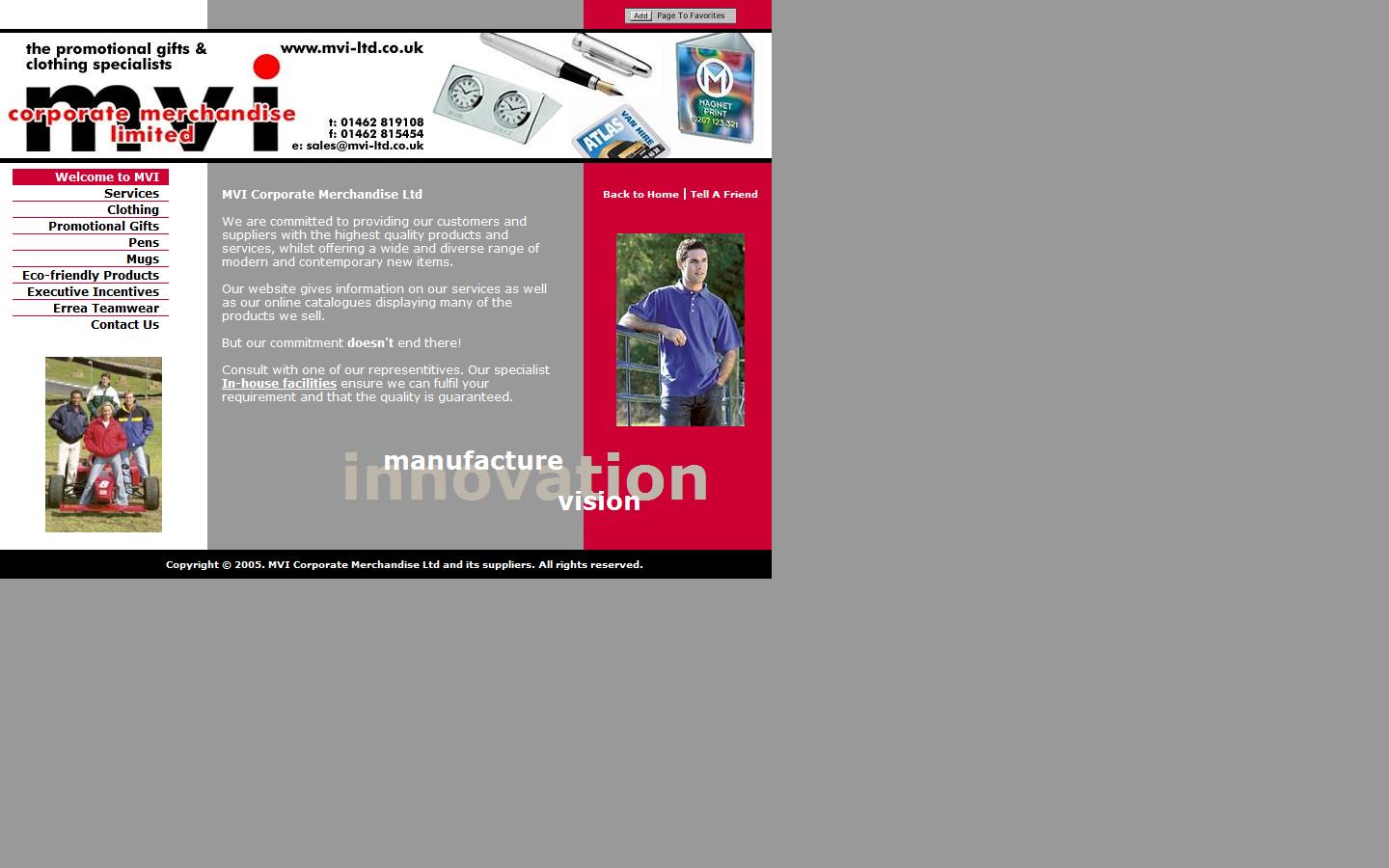 MVI Corporate Merchandise Ltd Website