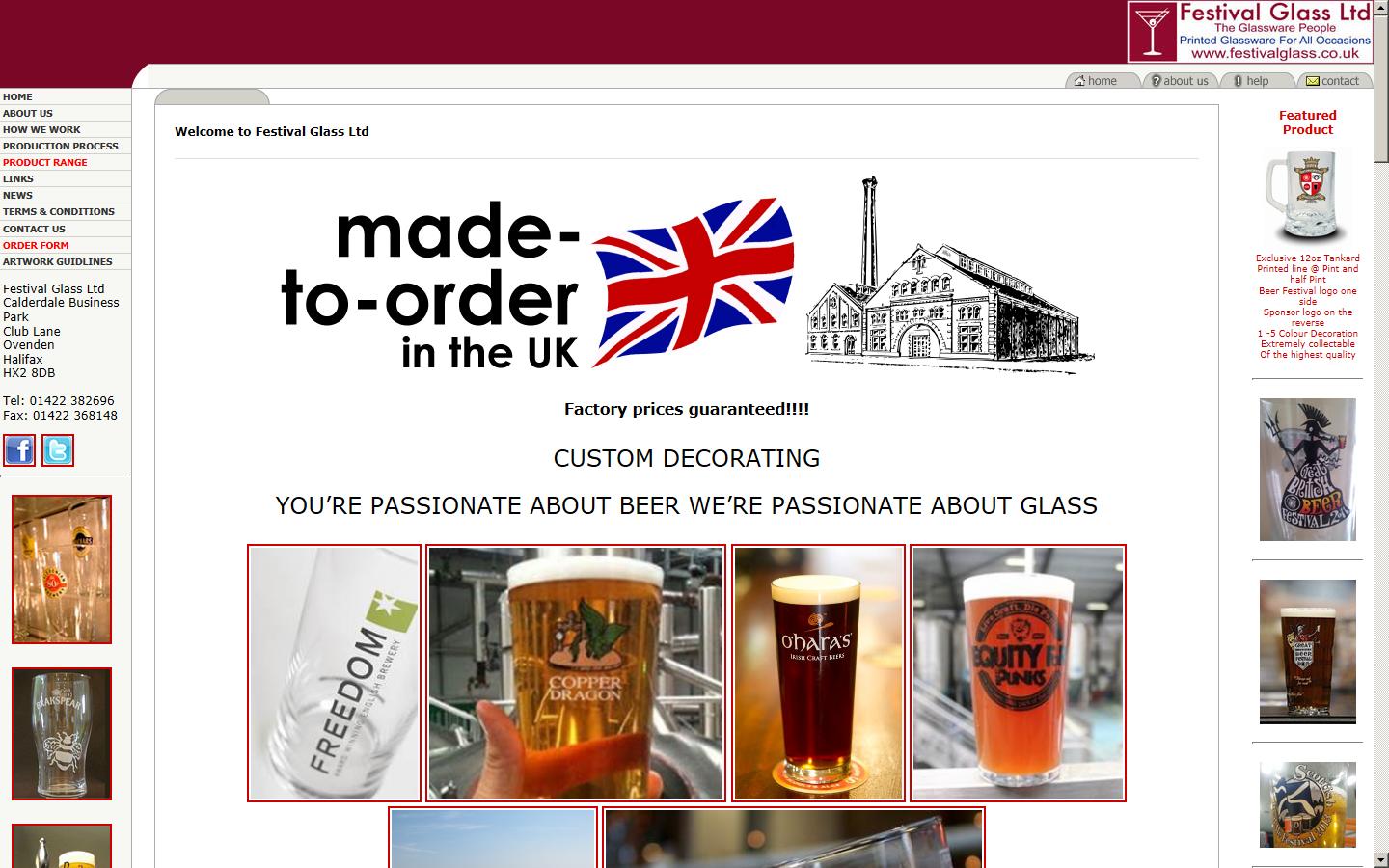 Festival Glass Website