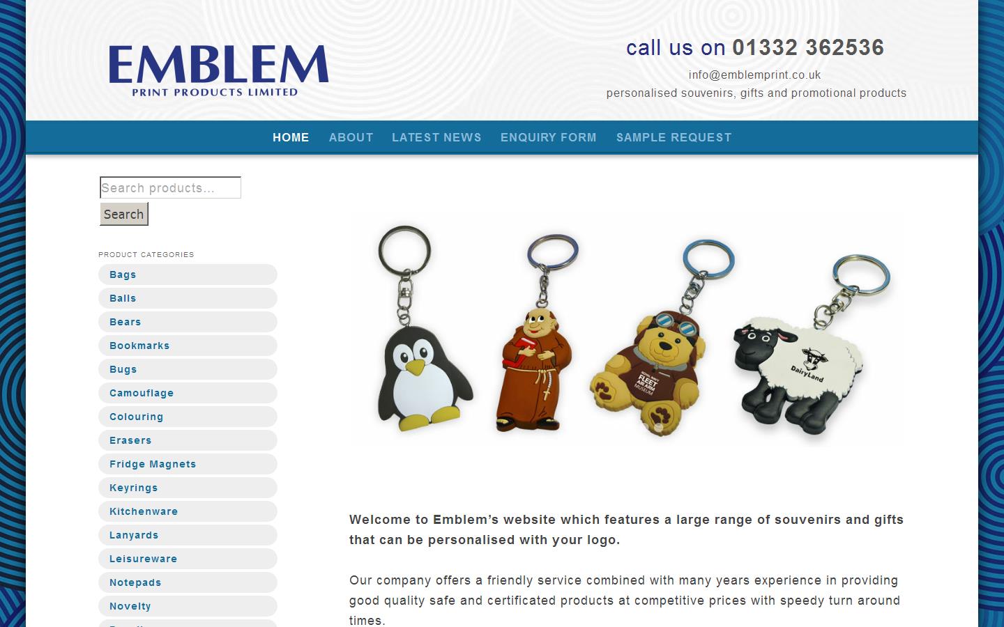 Emblem Print Products Ltd Website
