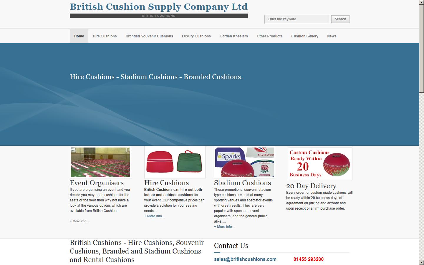 The British Cushion Supply Website