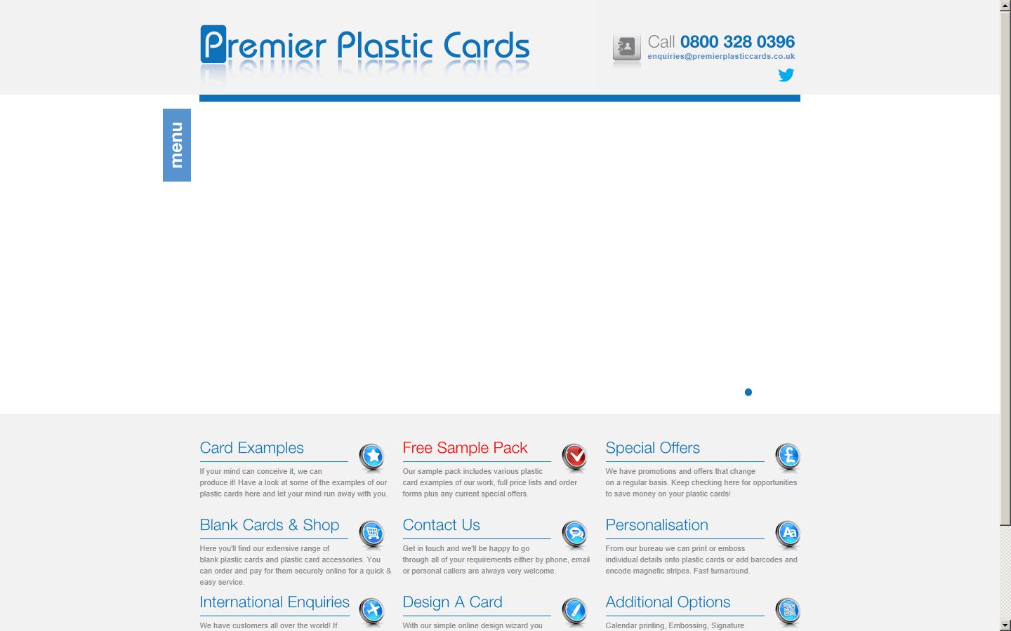 Premier Plastic Cards Website