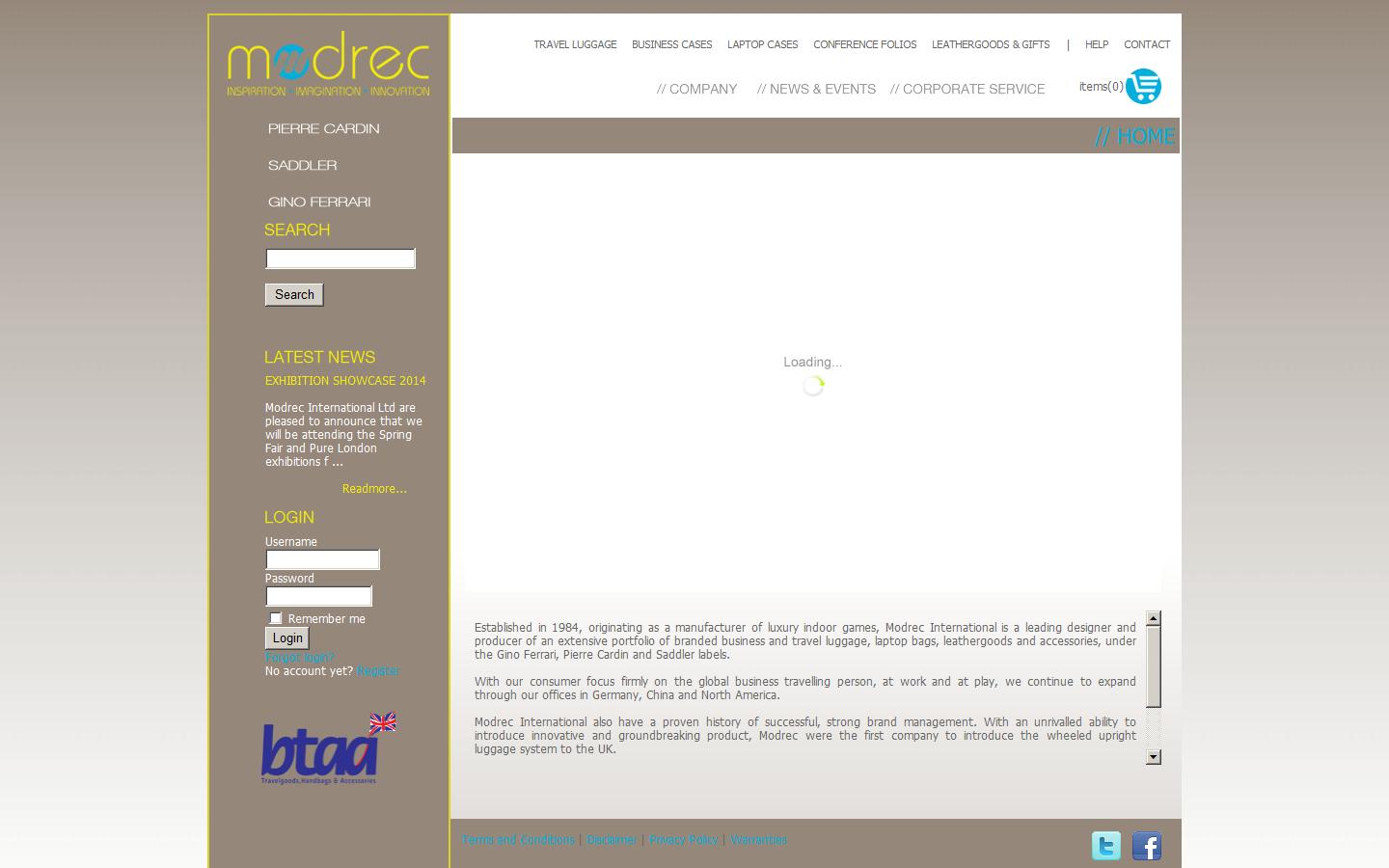 Modrec International Ltd Website