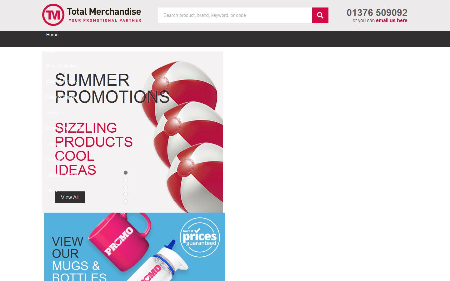 Total Merchandise Website