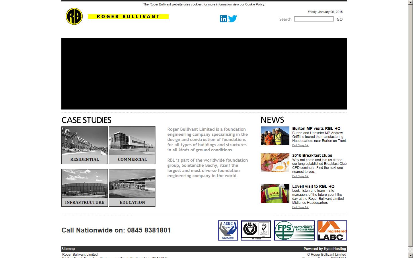 Roger Bullivant Limited Website