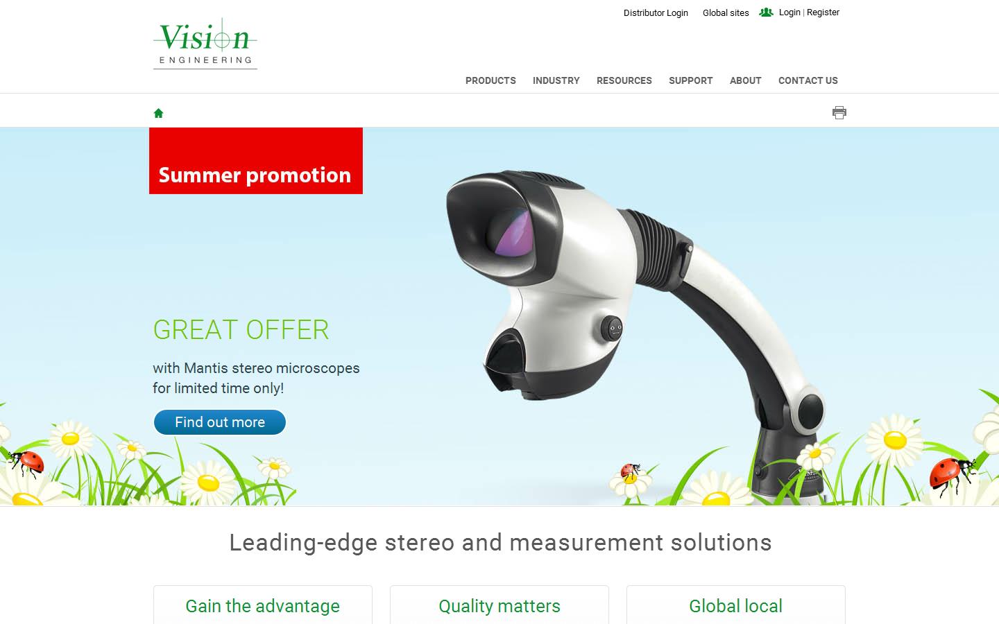 Vision Engineering Website