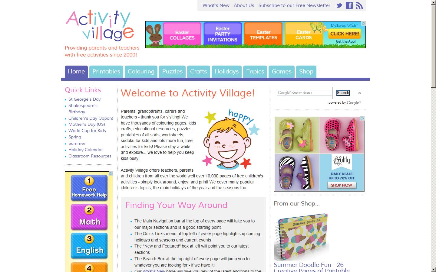 Activity Village Website