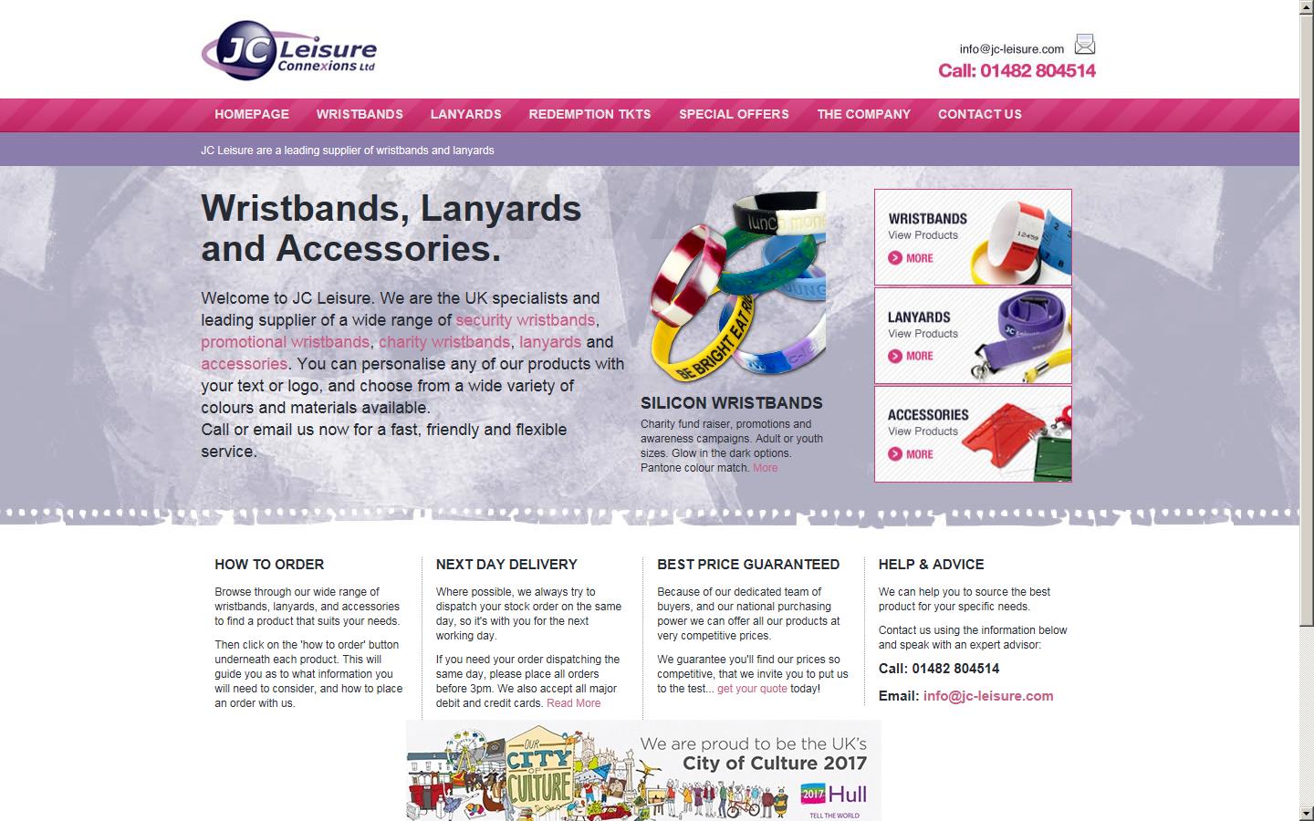 JC Leisure Connexions Ltd Website