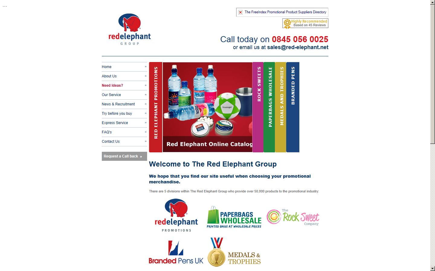 Red Elephant Promotions Ltd Website