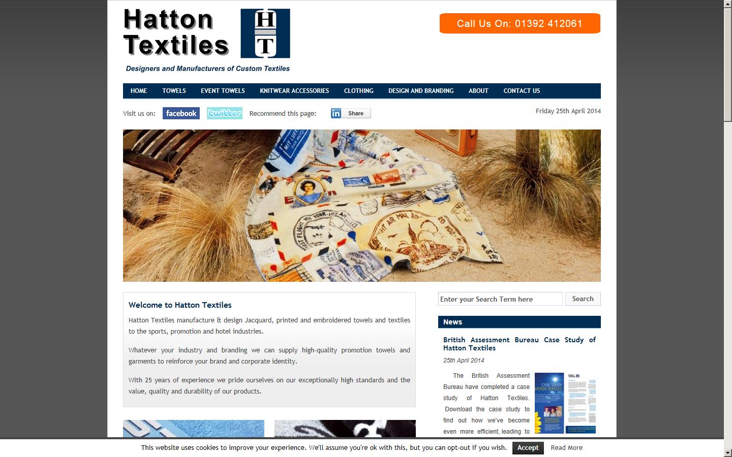 Hatton Textiles Website
