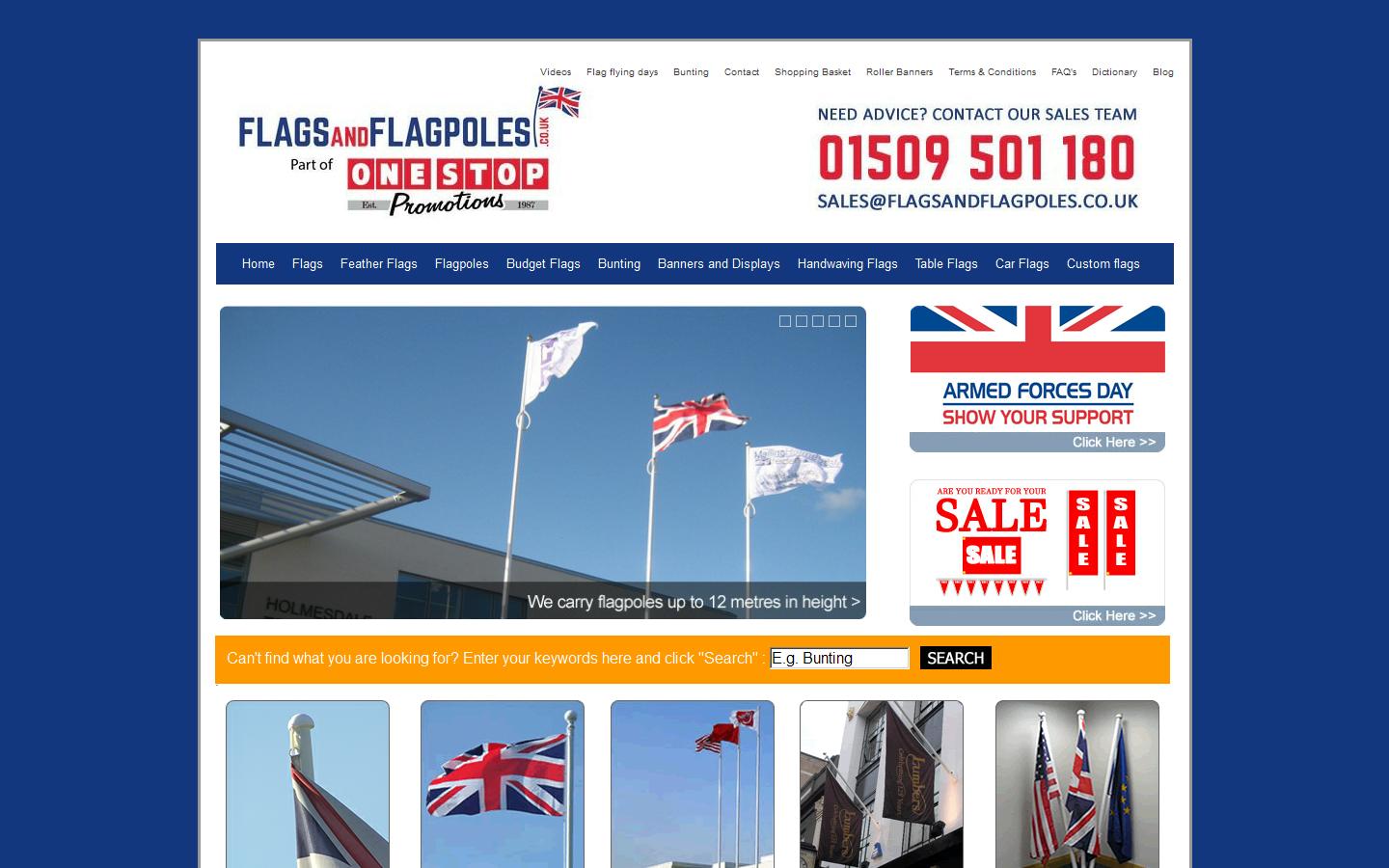 Flags & Flagpoles Website