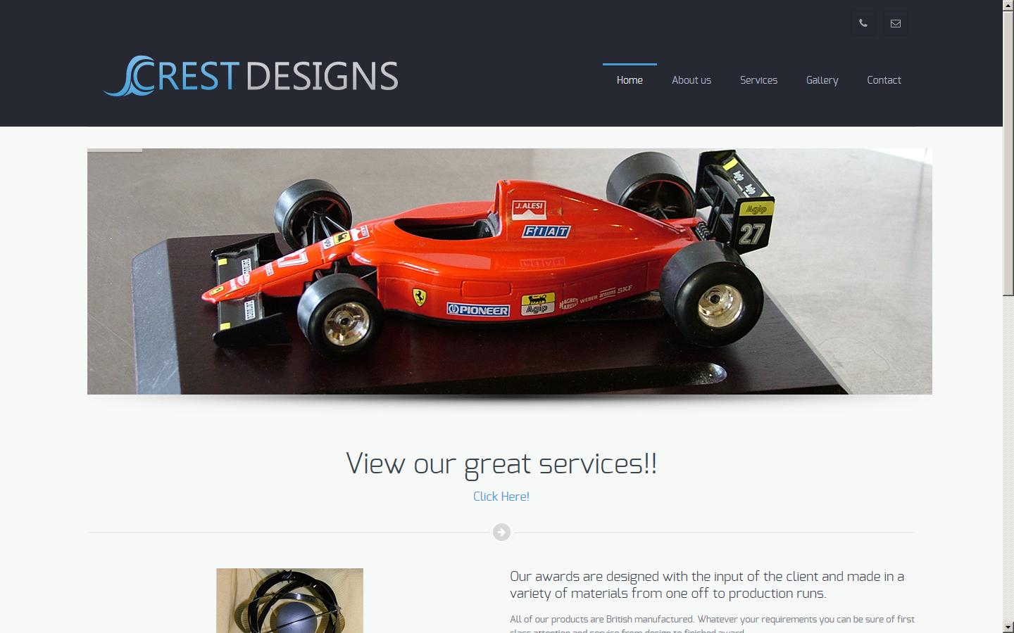 Crest Designs Website