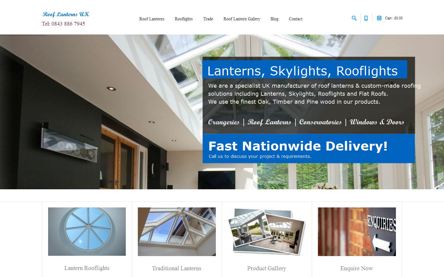 Prestige Roof Lanterns Website