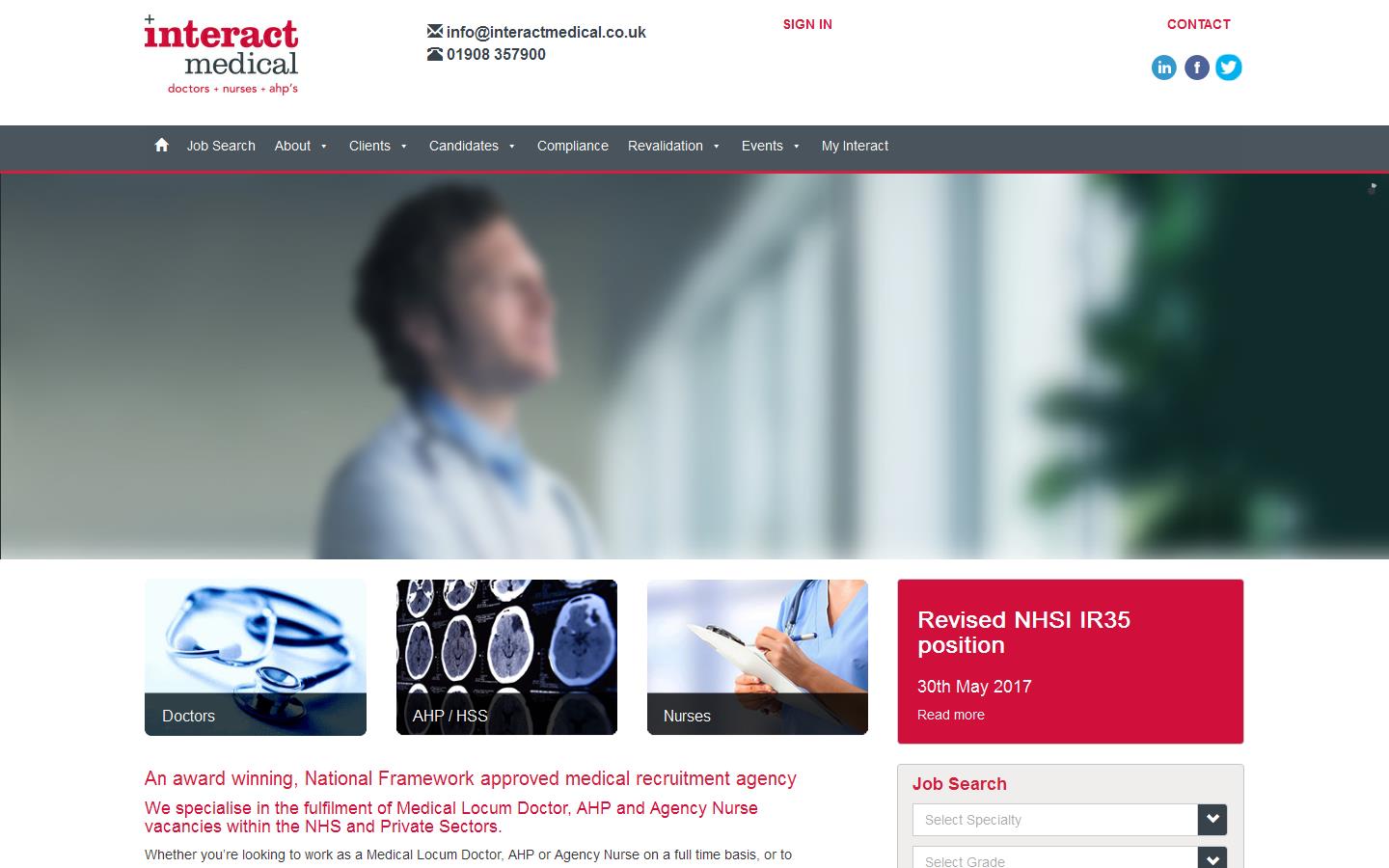 InterAct Medical Website
