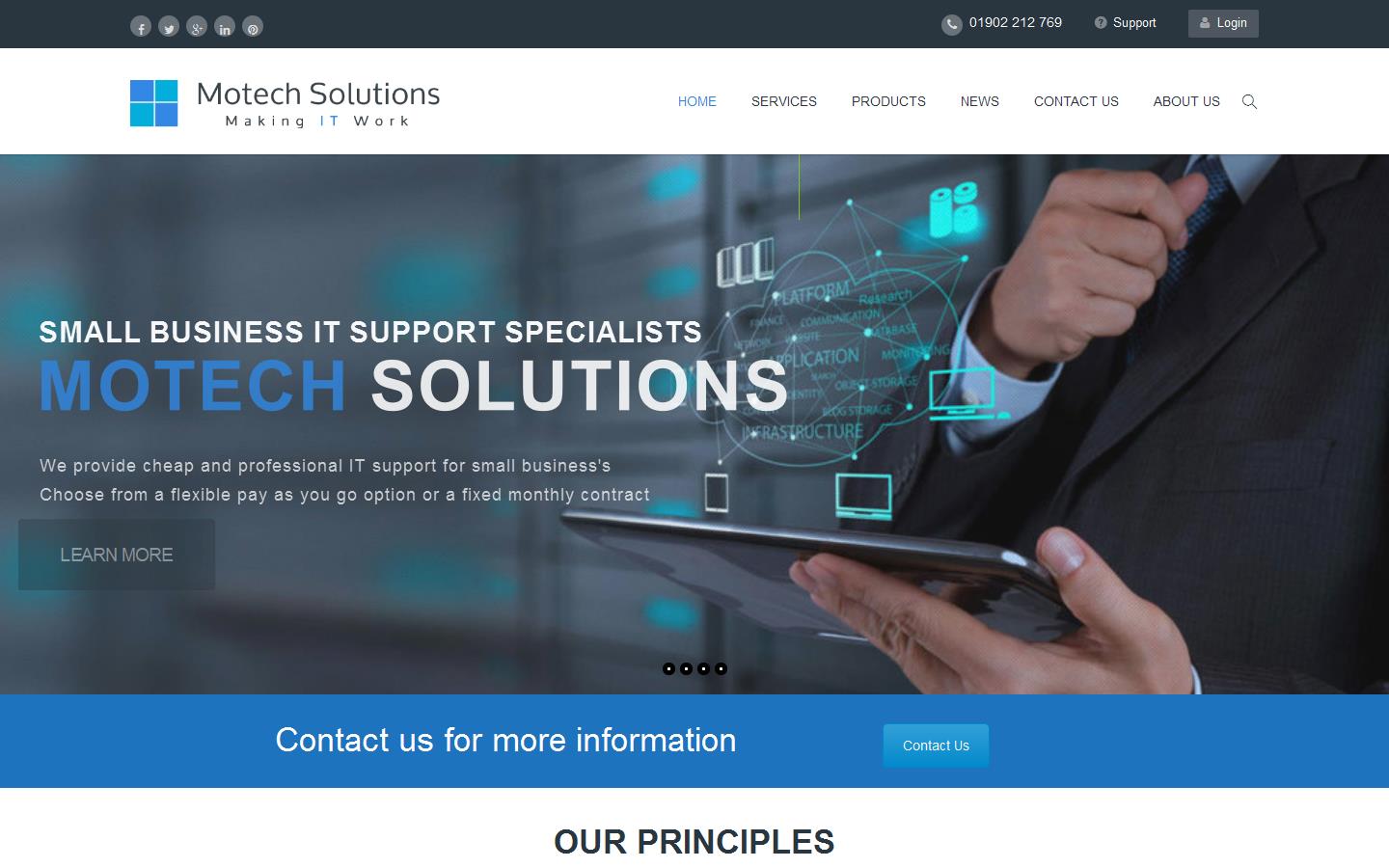 Motech Solutions Ltd Website