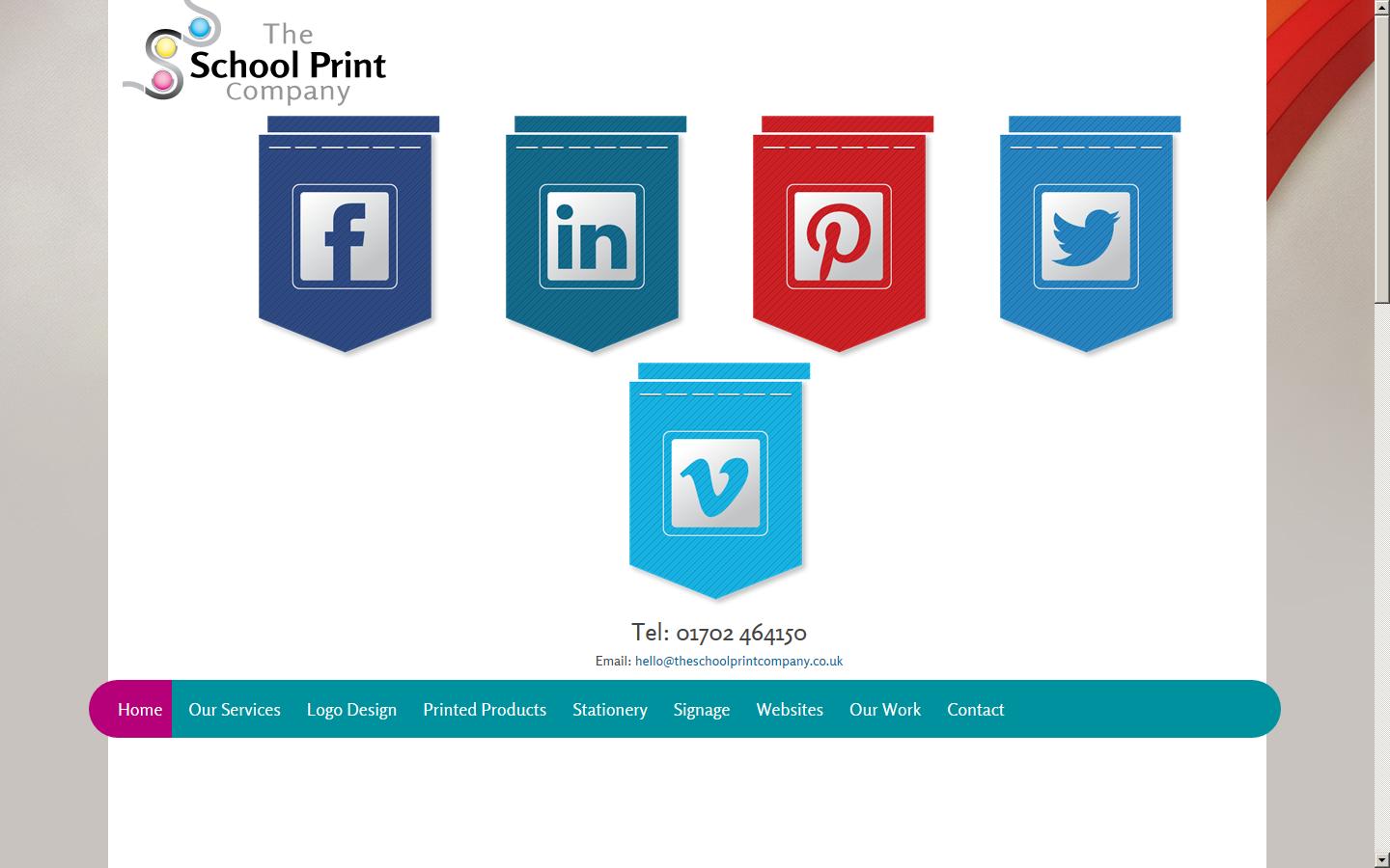 The School Print Company Website