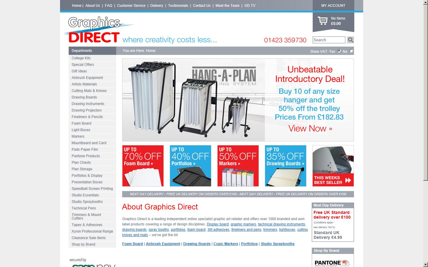 Graphics Direct Ltd Website