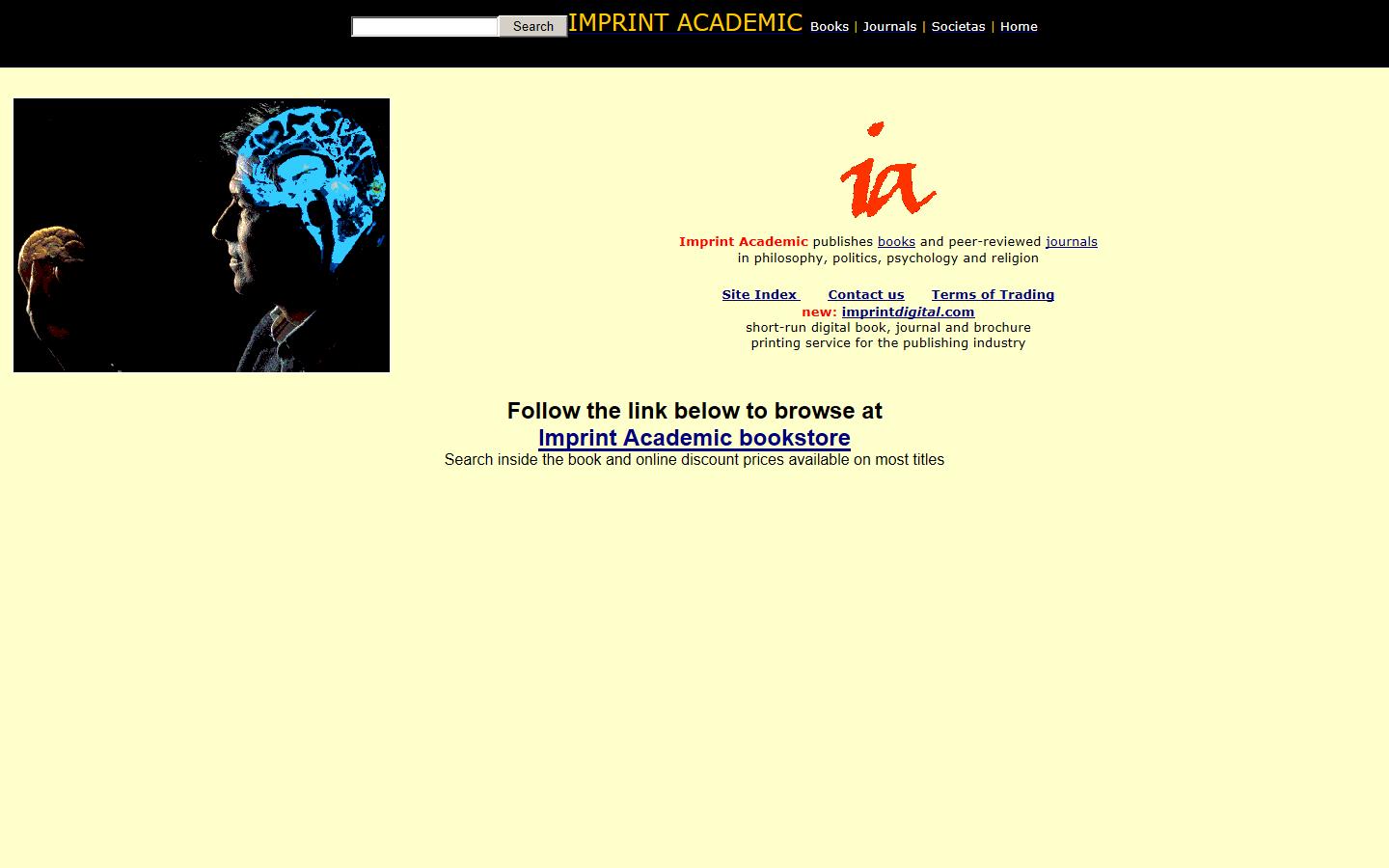 Imprint Academic Website