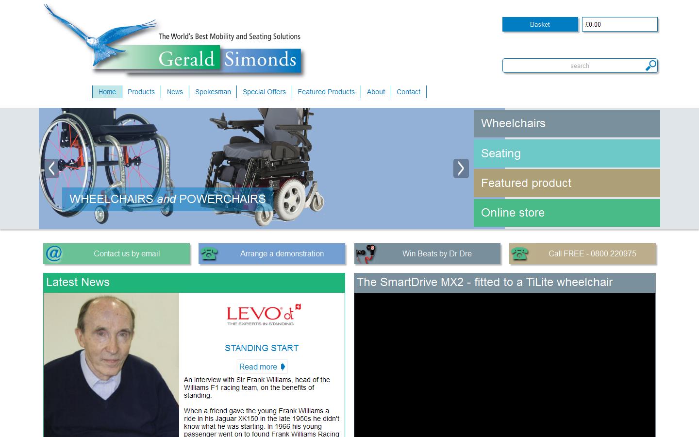 Gerald Simonds Healthcare Website