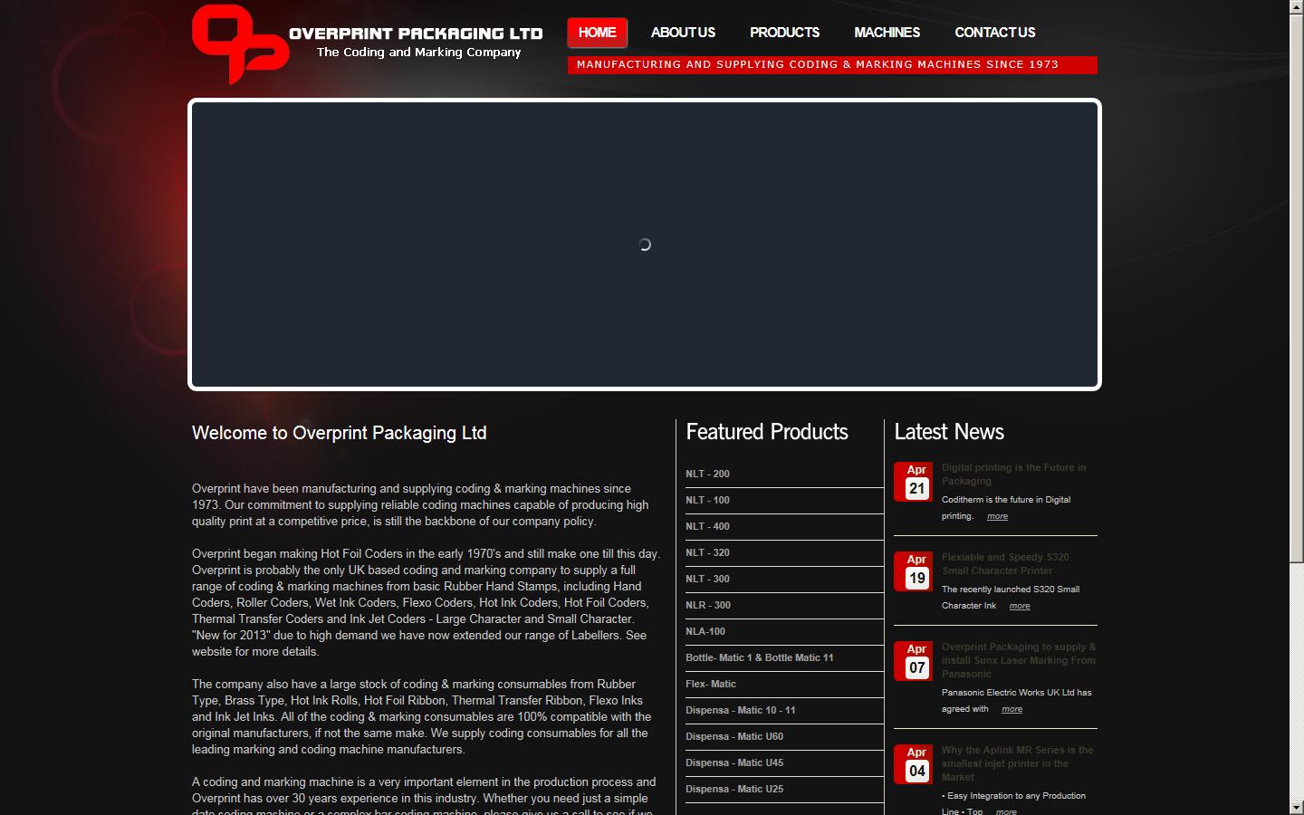 Overprint Packaging Ltd Website