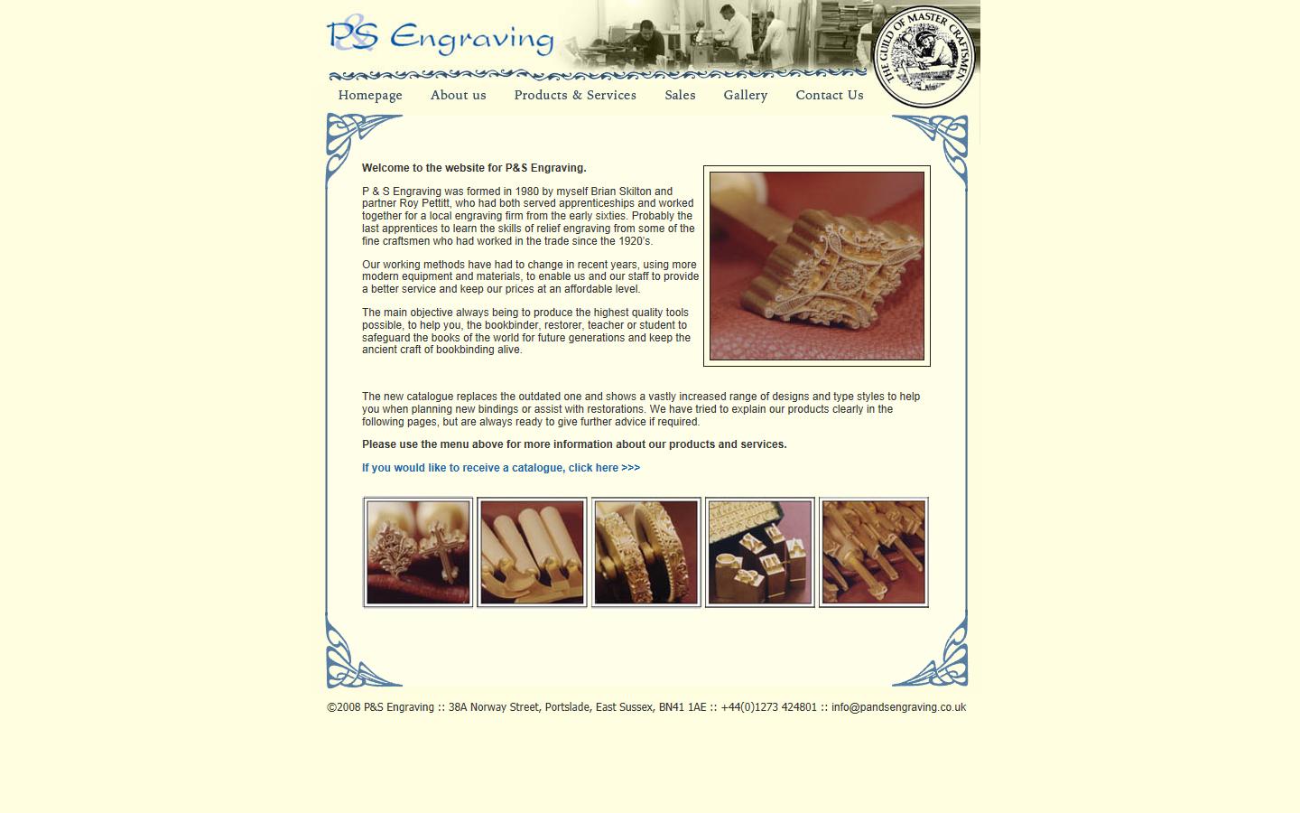 P&S Engraving Website