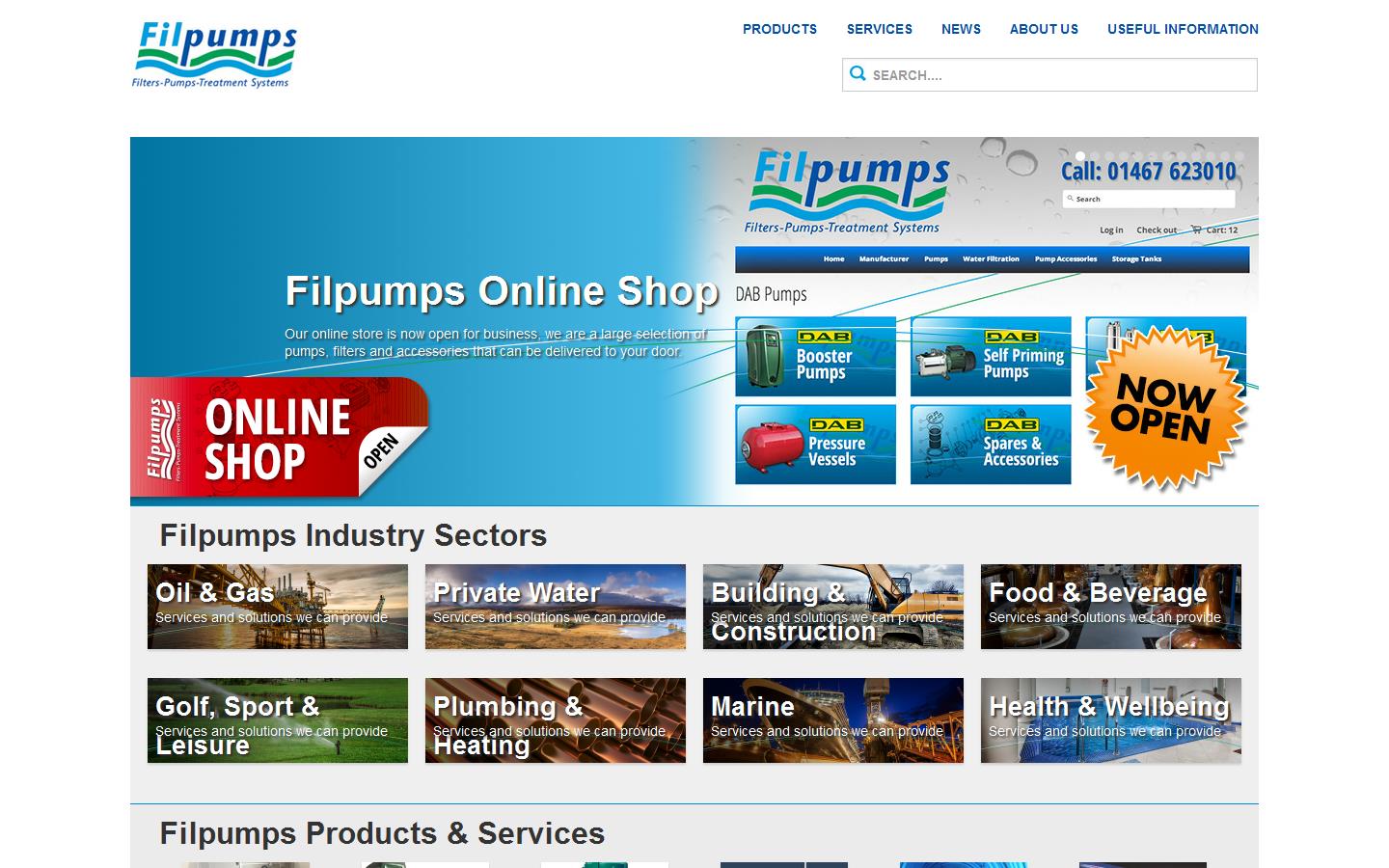 Filpumps Ltd Website