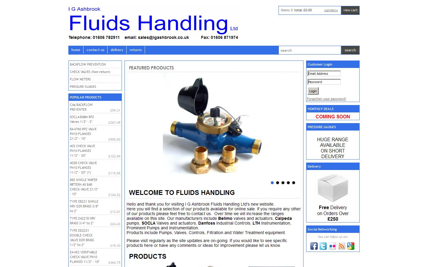 Ashbrook Fluids Handling Ltd Website