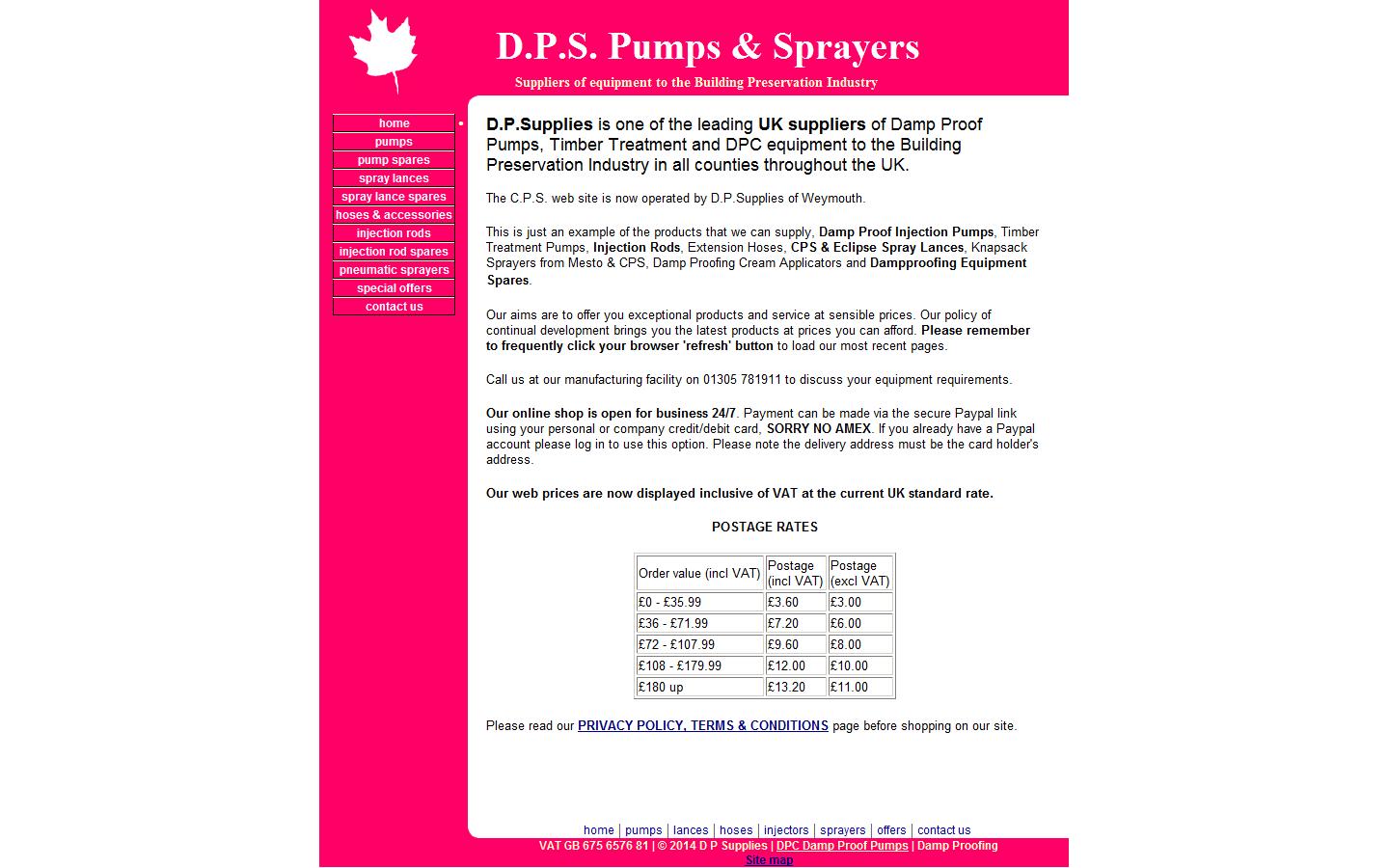Canadian Pumps & Sprayers Website