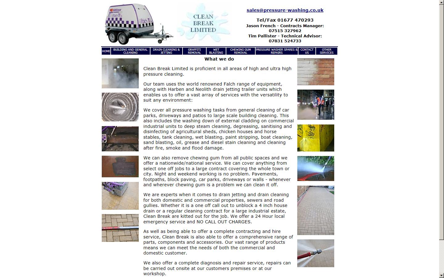 Clean Break Ltd Website