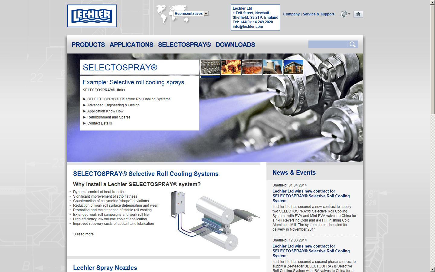 Lechler Ltd Website