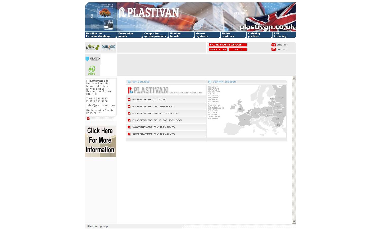 Plastivan Ltd Website